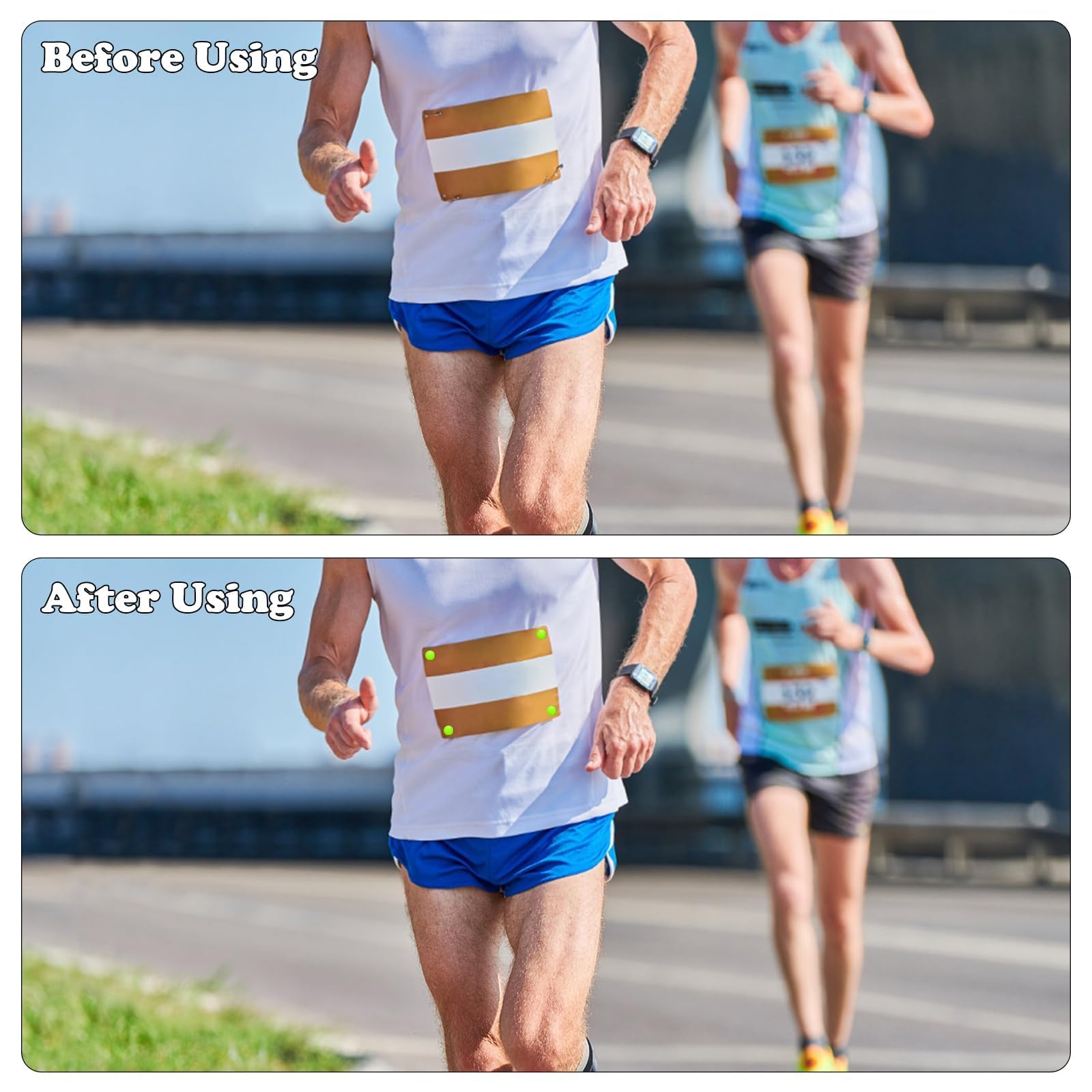 Lot de 12 clips pour dossard de course marathon, porte-numéro, aimants