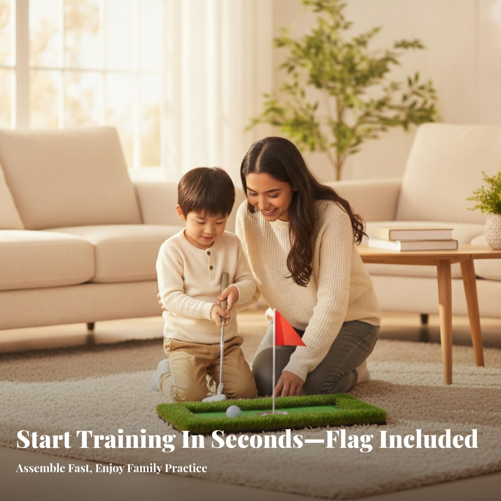 Ronyme Tappetino da Golf Galleggiante Tile | per Allenamento, Leggero, Tappeto Galleggiante con Bandierina, Piscina, Giardino, Golfisti