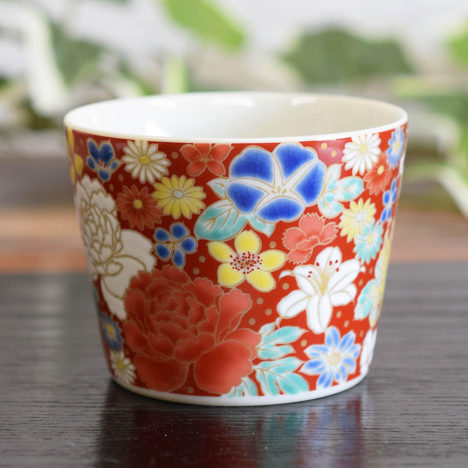 Amazon | 和座の蔵 おしゃれ そばちょこ 食器 九谷焼 そば猪口 花詰 