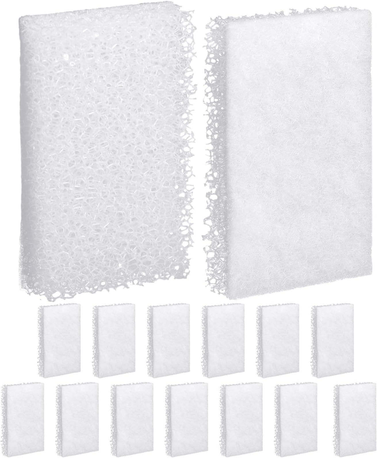 15 Pack Diffusion Chamber Pad, Replacement Aquarium Filter Media Compatible with Betta Premium Aquarium Kit 2.6 Gallon, Polishes Water During The Final Stage of Filtration