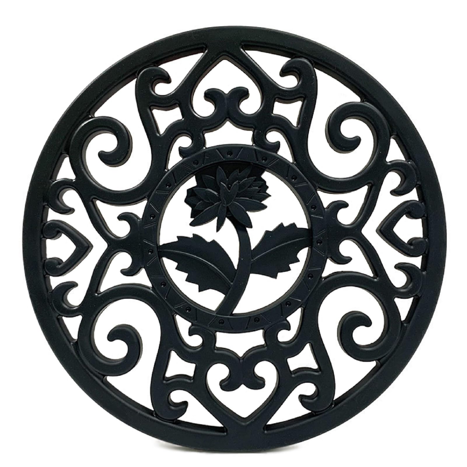 HwaGui Cast Iron Pot Mat, Trivet, Kettle Bed, Teapot Stand, Bottle Mat, Cookware (Floral Pattern) : Home & Kitchen
