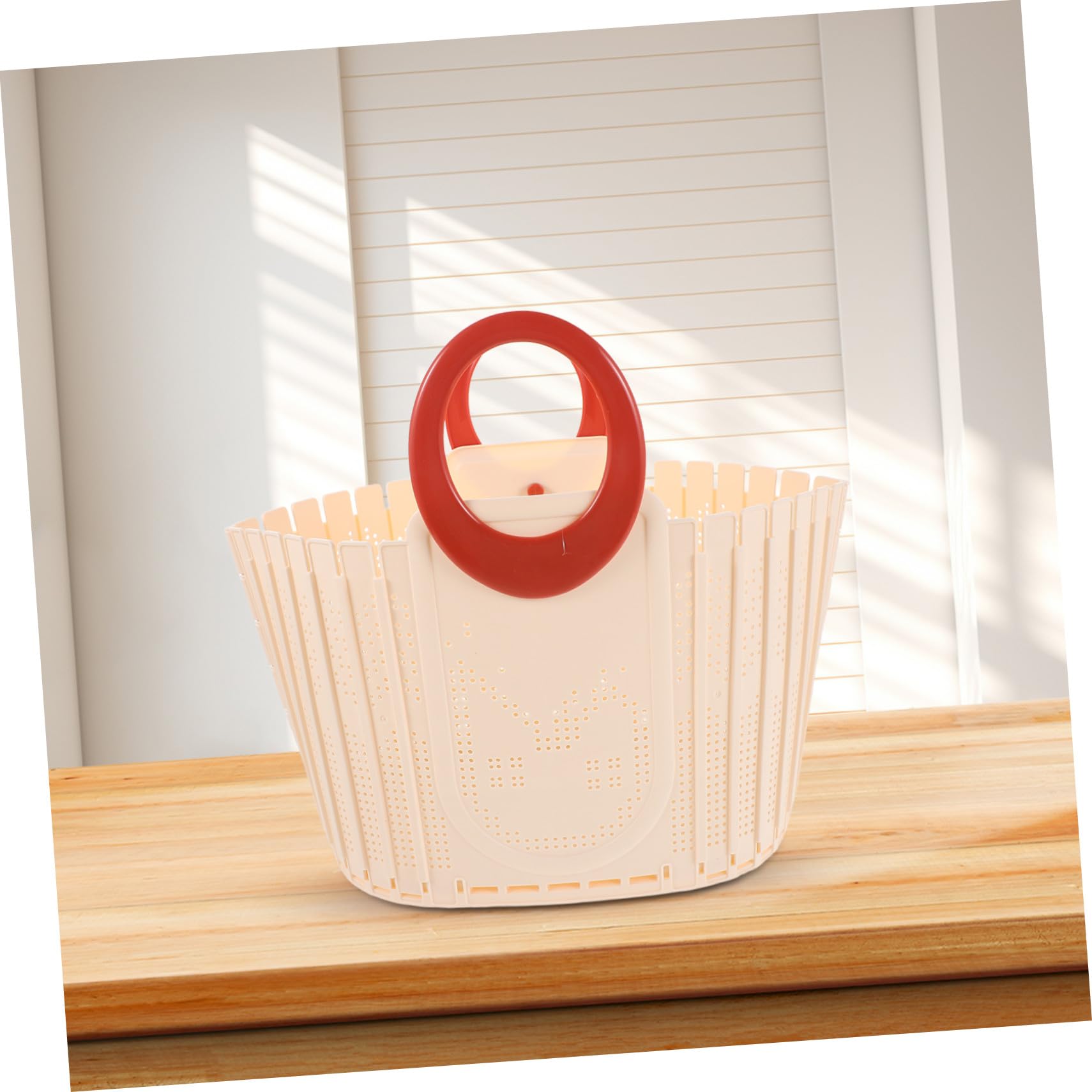 Cesta Plegable de Plástico con Asa para Ducha y Lavandería Organizador Portátil Colgante para Baño Ahorro de Espacio Dormitorios Gimnasios y Camping