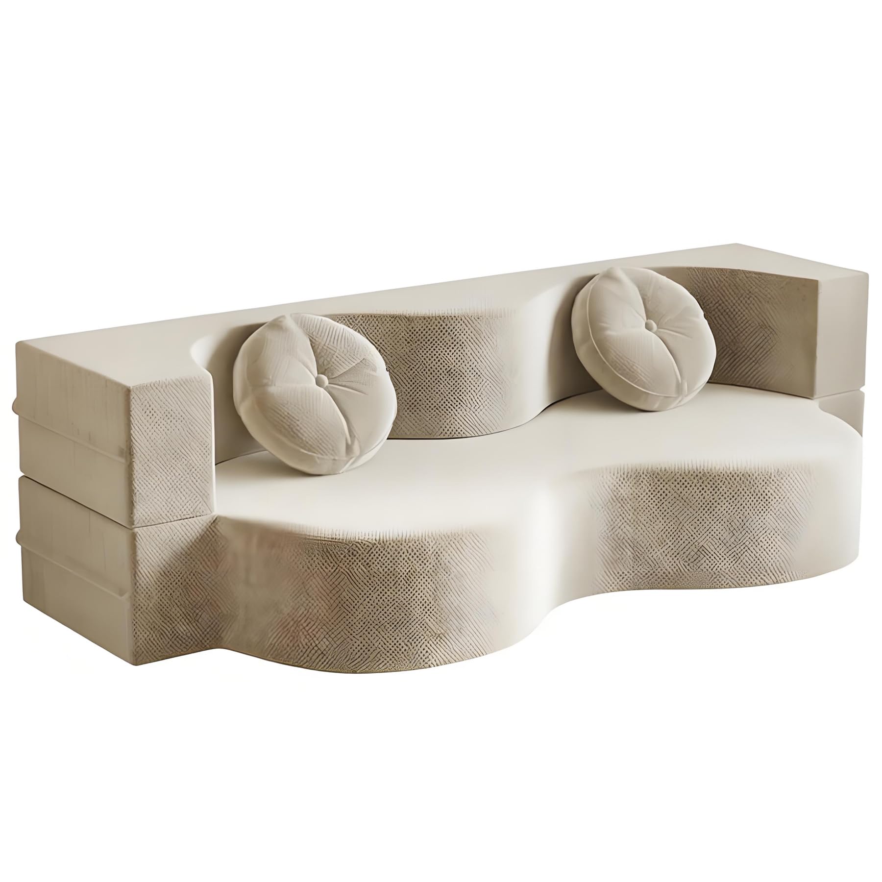 Couch ohne Knochen, umwandelbares Schlafsofa, komprimierter Zweisitzer, 150