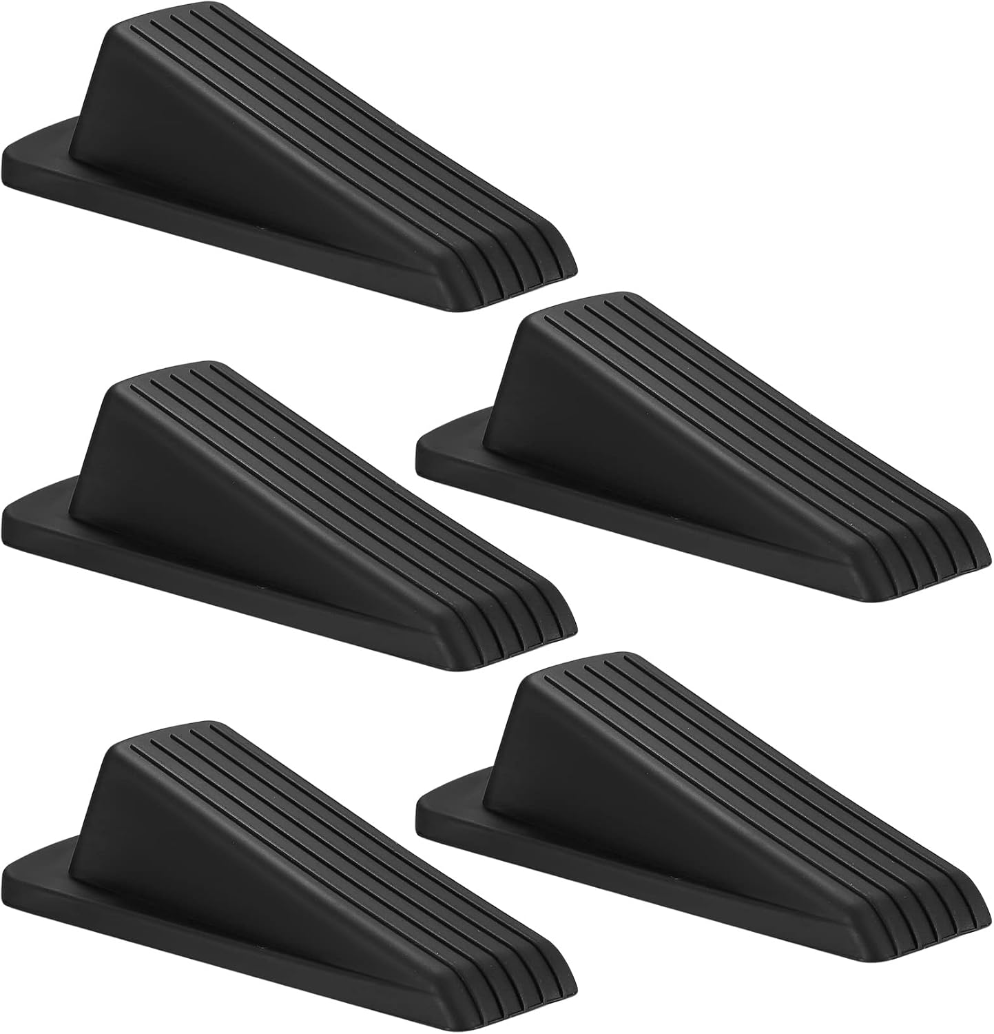 5 Pcs Door Stoppers, Rubber Door Stoppers Wedges, Doorstops
