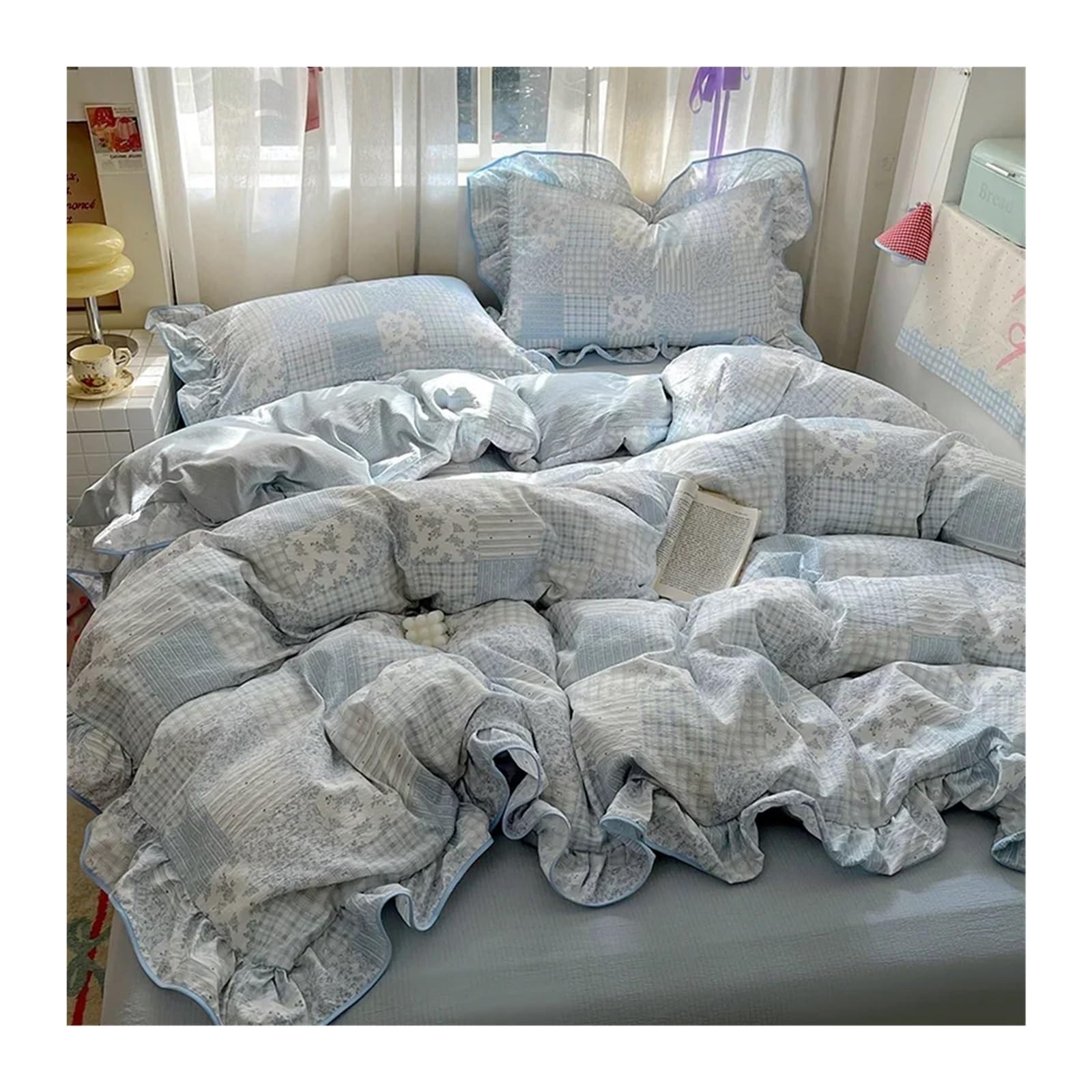 Housse de couette à volants pour transformer votre chambre en cocon romantique