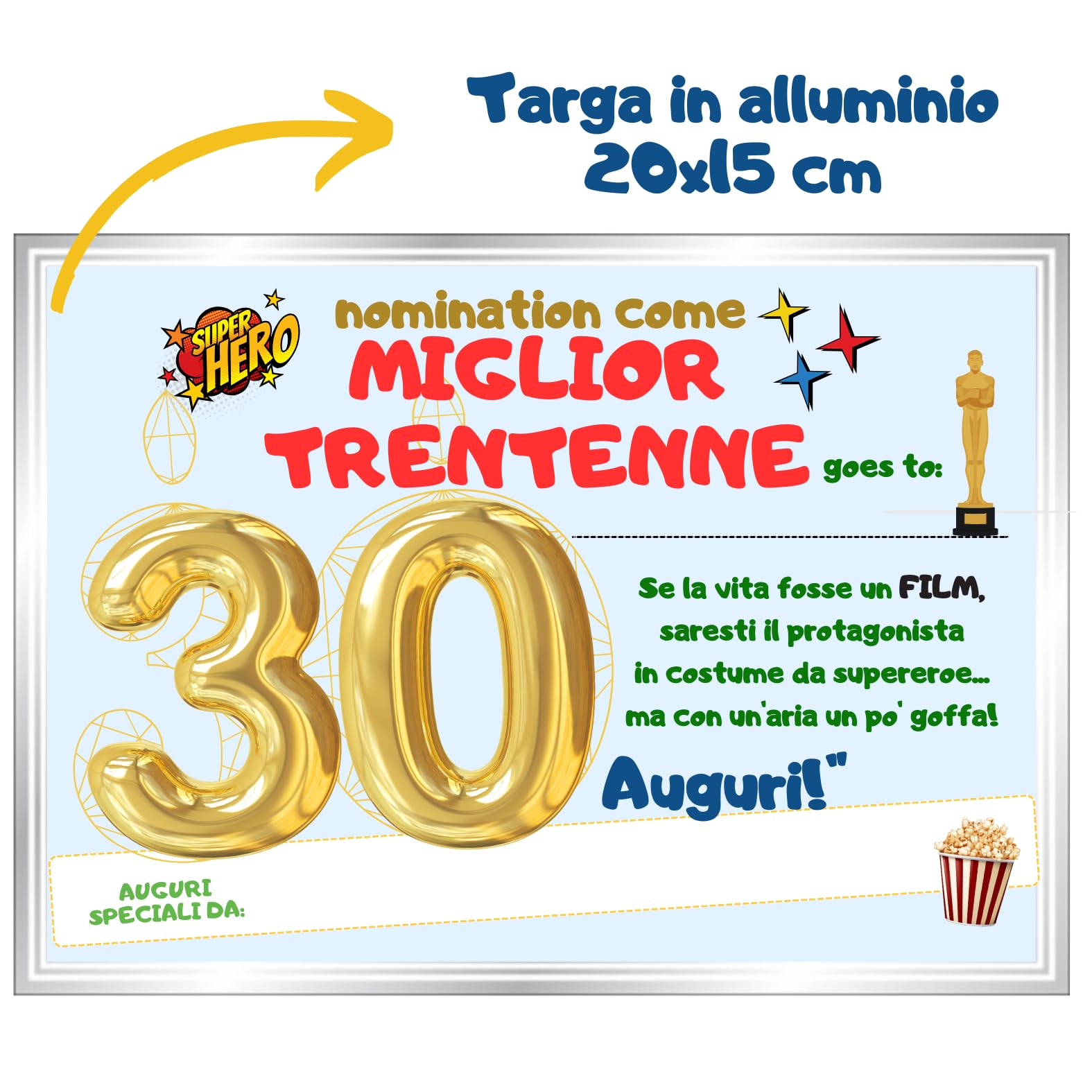 Targa Idea Regalo per xxxxxxxxxxxx Idea Regalo per Ricorrenze, Compleanno e Commemorativa in Cofanetto Rigido 23x13 con Targhetta in Metallo
