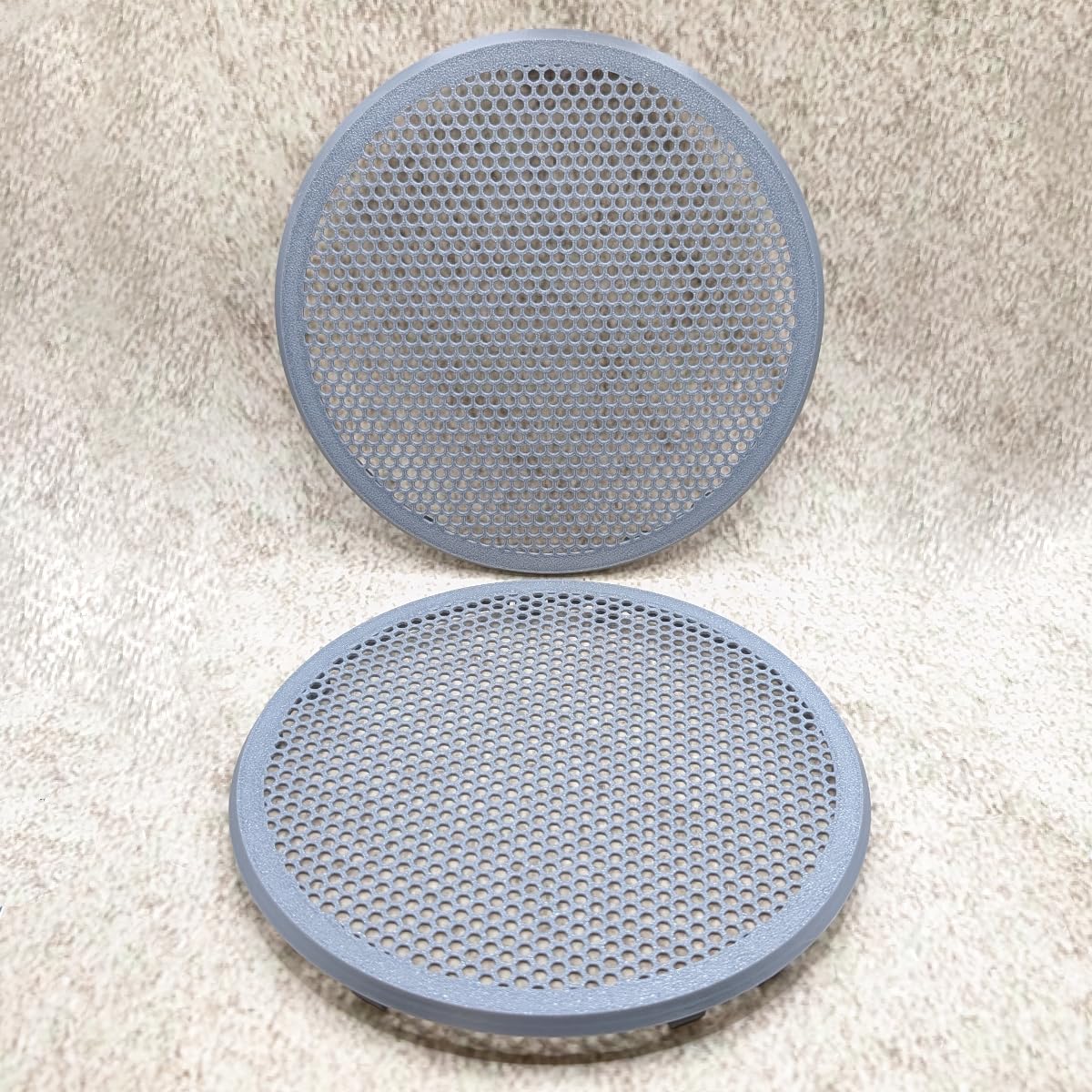 2 pezzi di ricambio per altoparlante, colore grigio, compatibile con VW T4 703035793C, mascherina per altoparlante (grigio)