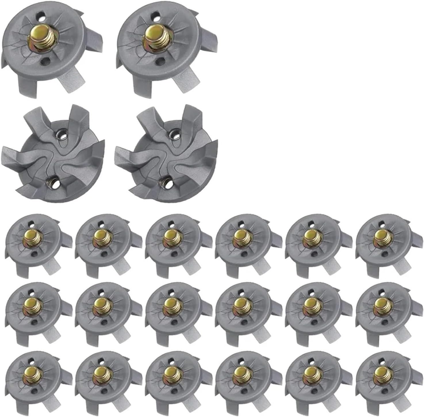 Golf Shoe Spikes 80pcs 6mm Metal Thread Golf Cleats - Spikes Set