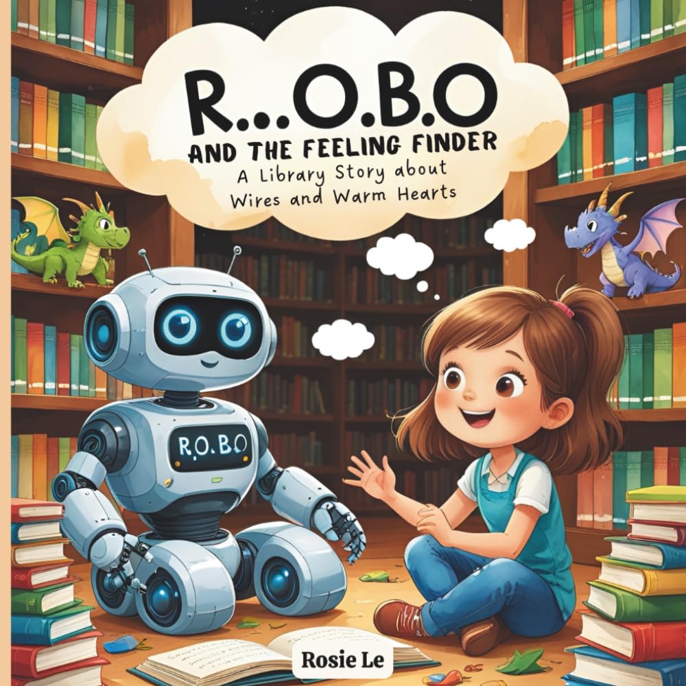R.O.B.O. and the Feeling Finder: A Library Story about Wires and Warm Hearts. A Children's Book About a Robot Learning Emotions and Friendship