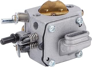 Germerse Carburador de substituição de carburador, alumínio durável, polido, universal, carburador de motor a gasolina para motosserra MS440 MS460