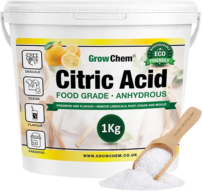 Grow Chem citric acid 1kg food grade bucket