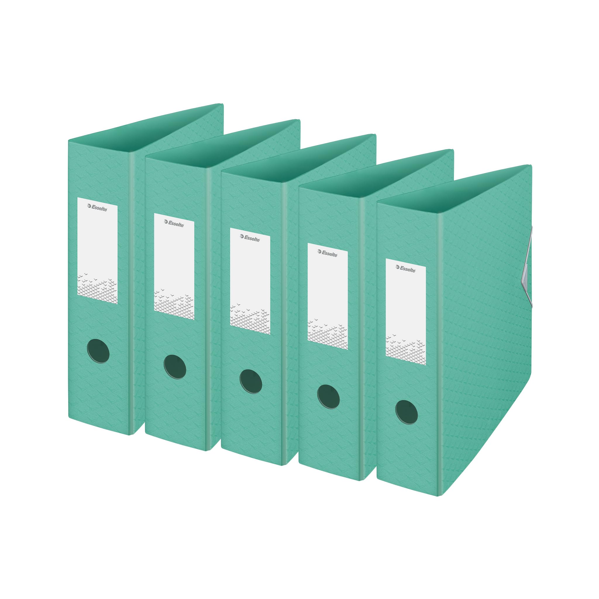 Esselte ColourIce Lever Arch File Polyfoam A4, 75mm, Green - Outer