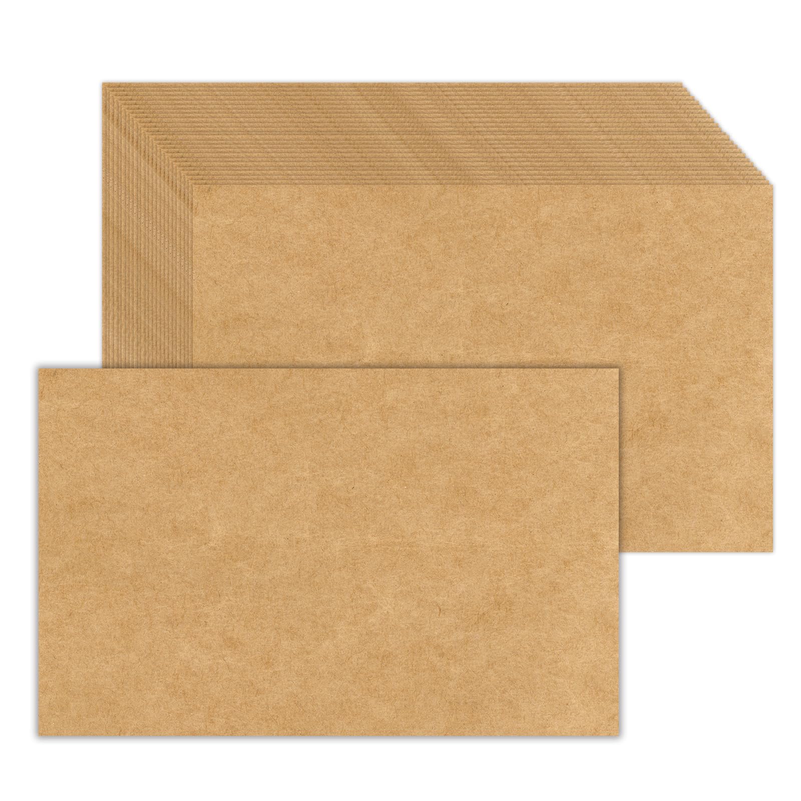 100 Pack 4x6 Kraft Blank Cardstock Paper, Card Stock for Printer Postcards Photo Paper Invitations, Greeting, Notes