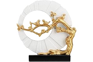 DOVDOV Gold Statues Home Decor - A Touch of Elegance for Your Abode