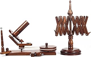 Mars Exports HandCrafty Wooden Swift for Knitting & Crochet Hooks – Hand Operated Large Ball Winder (Rosewood)