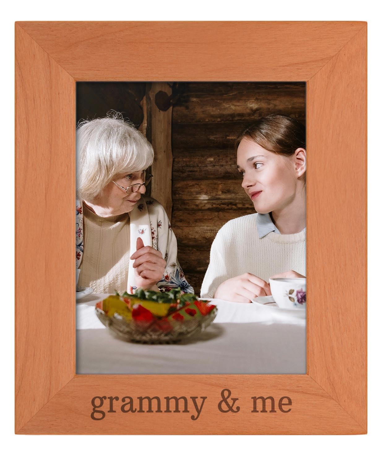 Personalized Gifts Inspriational Frame For Grammy From Grandchild Grammy And Me Wood Engraved 8x10 Portrait Picture Frame