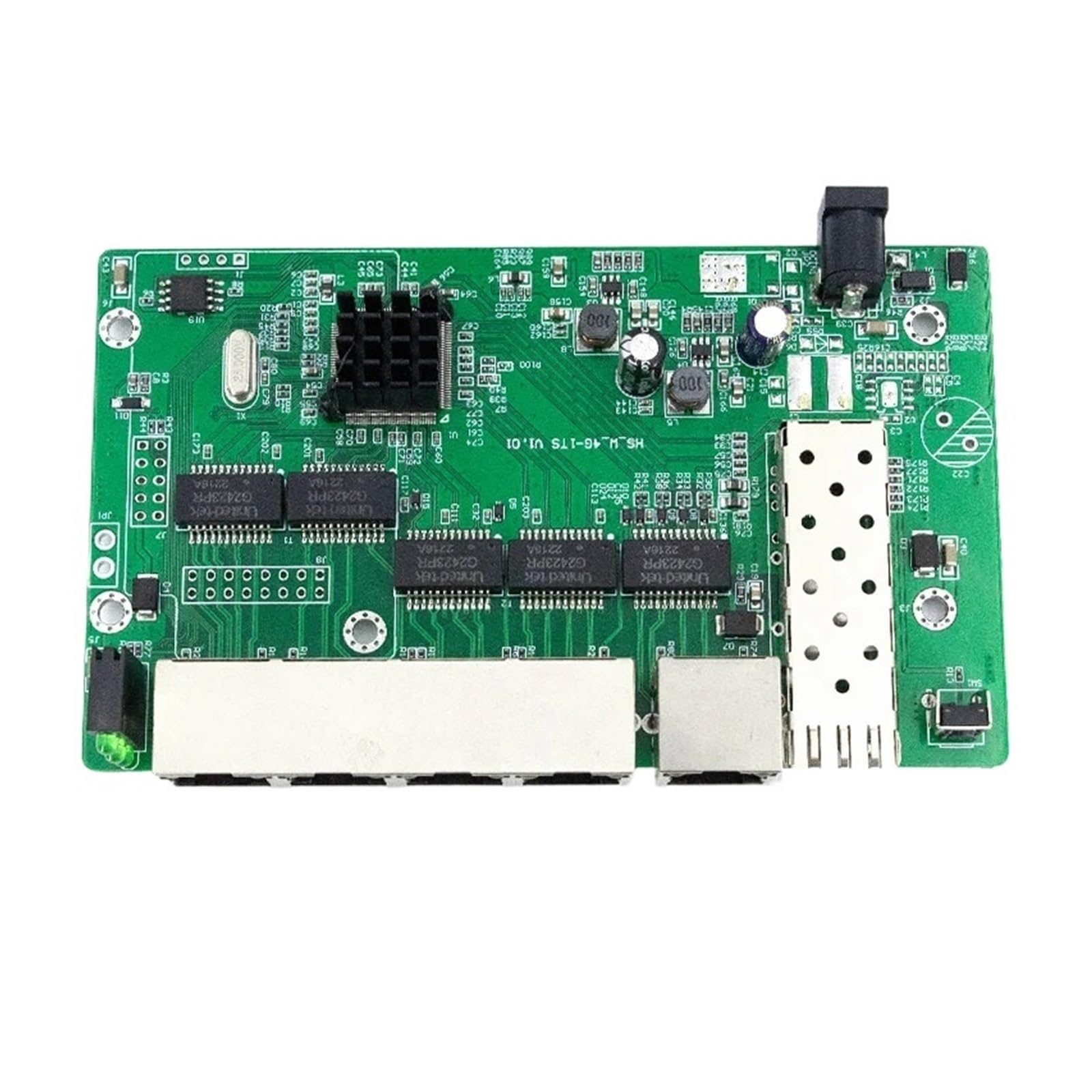 OSHZIKJII Managed Switch Gigabit Ethernet L2- Administrable 1 s-f.p 5 Rj45 1000/Mbps 6 Ports Network Internet Switch(With SFP Module)