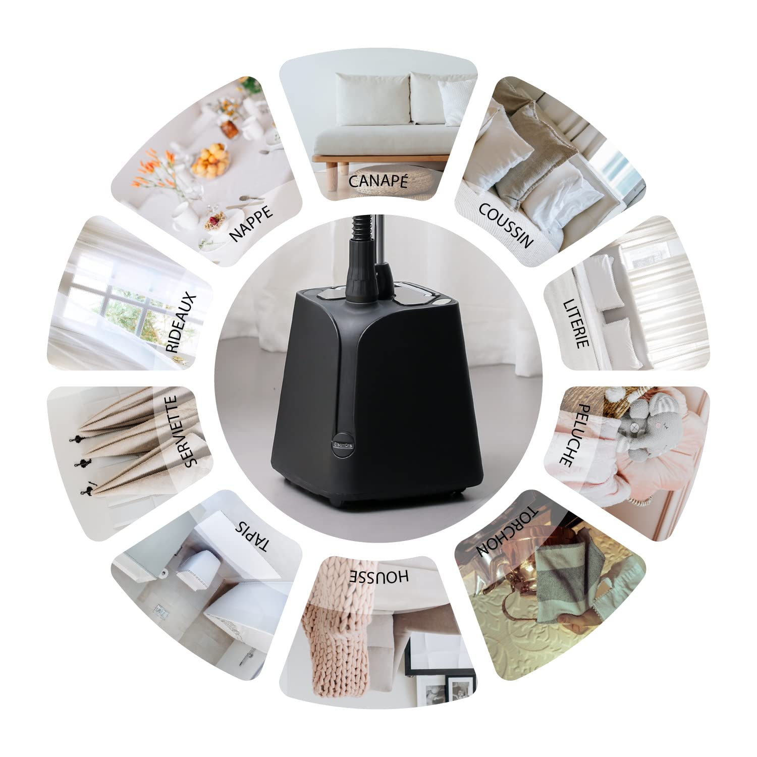 SteamOne - Steamer Défroisseur Vapeur 1800W 40g/min H18B - Fer Vertical Autonomie 45min (1800ml) - Élimine 99,99% d'Impuretés - Prêt en 60s - Câble 2m - Tuyau Triple Protection Thermique
