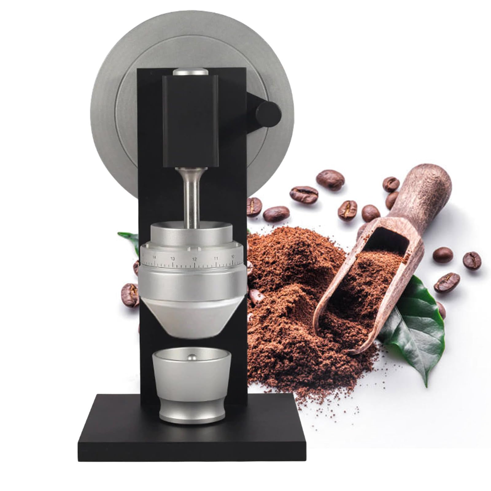 Ręczny Młynek do Kawy z Regulacją Stopnia Mielenia, do French Press, Drip, Espresso, Stalowy Młynek Stożkowy z Prostą Rękojeścią