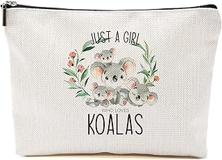 Koala Makeup Bag Koala Gifts for Girls Women Gifts for Koala Stuff Merch Animal Lover Breeder Funny Birthday Christmas Gift for Her Daughter Sister Bestie Friends Niece A Girl Who Loves Koalas