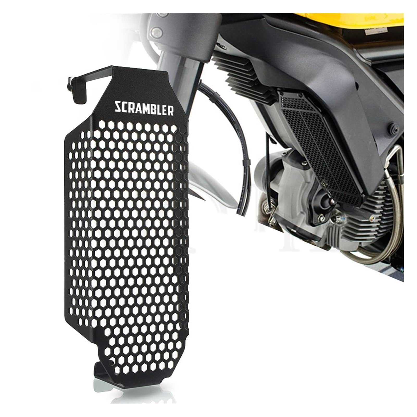 Pokrywa Ochronna Ochrony Oleju Motocyklowego Chłodnicy Oleju Chłodnicy Dla Ducati Dla Scrambler 800 Dla Scrambler800 2015/2016 Pokrywa Chłodnicy Oleju Osłona ochronna