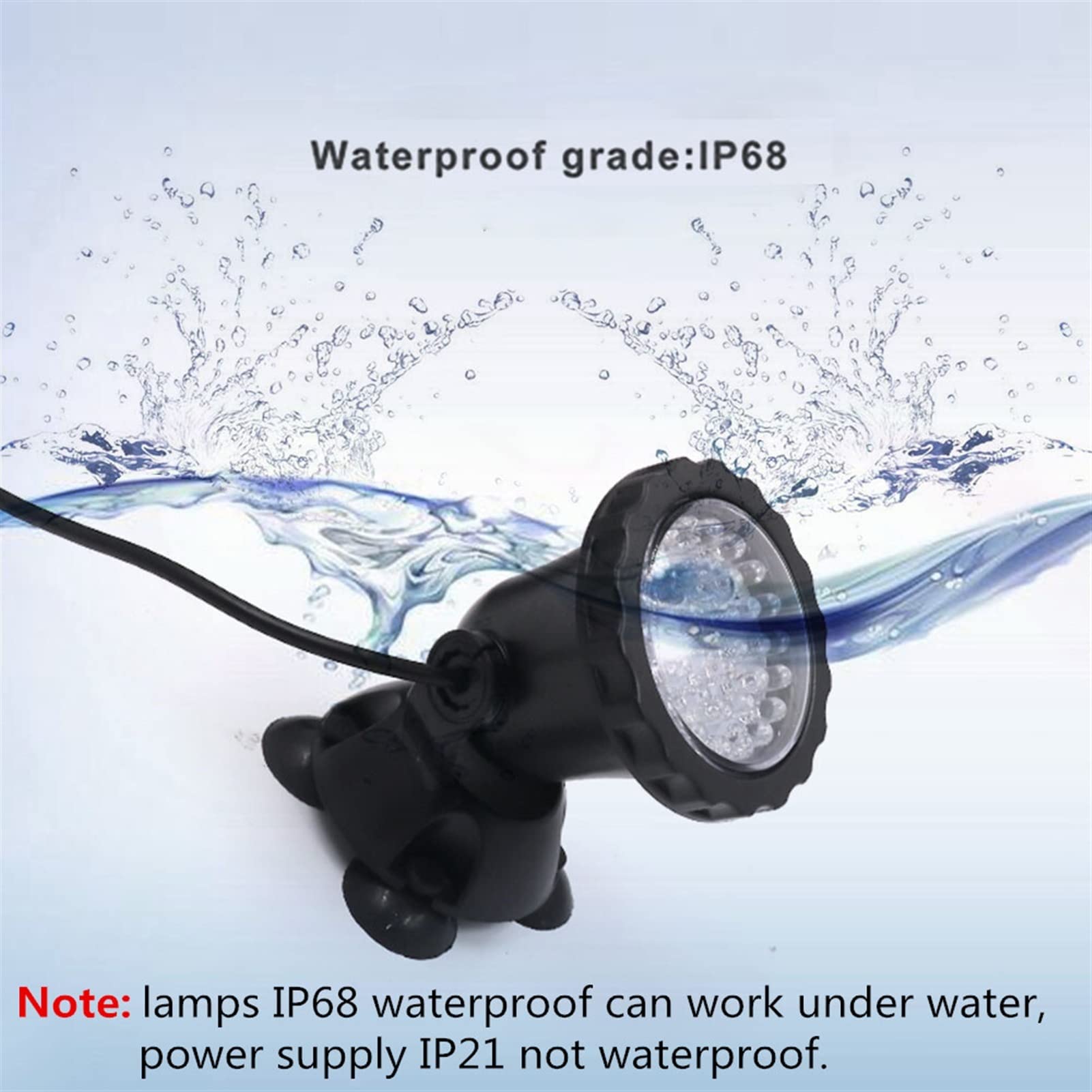 Luz para Piscina DIRIGIÓ Lámparas bajo el agua Lámpara impermeable RGB 36 LED Luz del punto submarino for la piscina Fountens Pond Water Garden Aquarium Luces Sumergibles ( Color : 3 bulbs set , Size