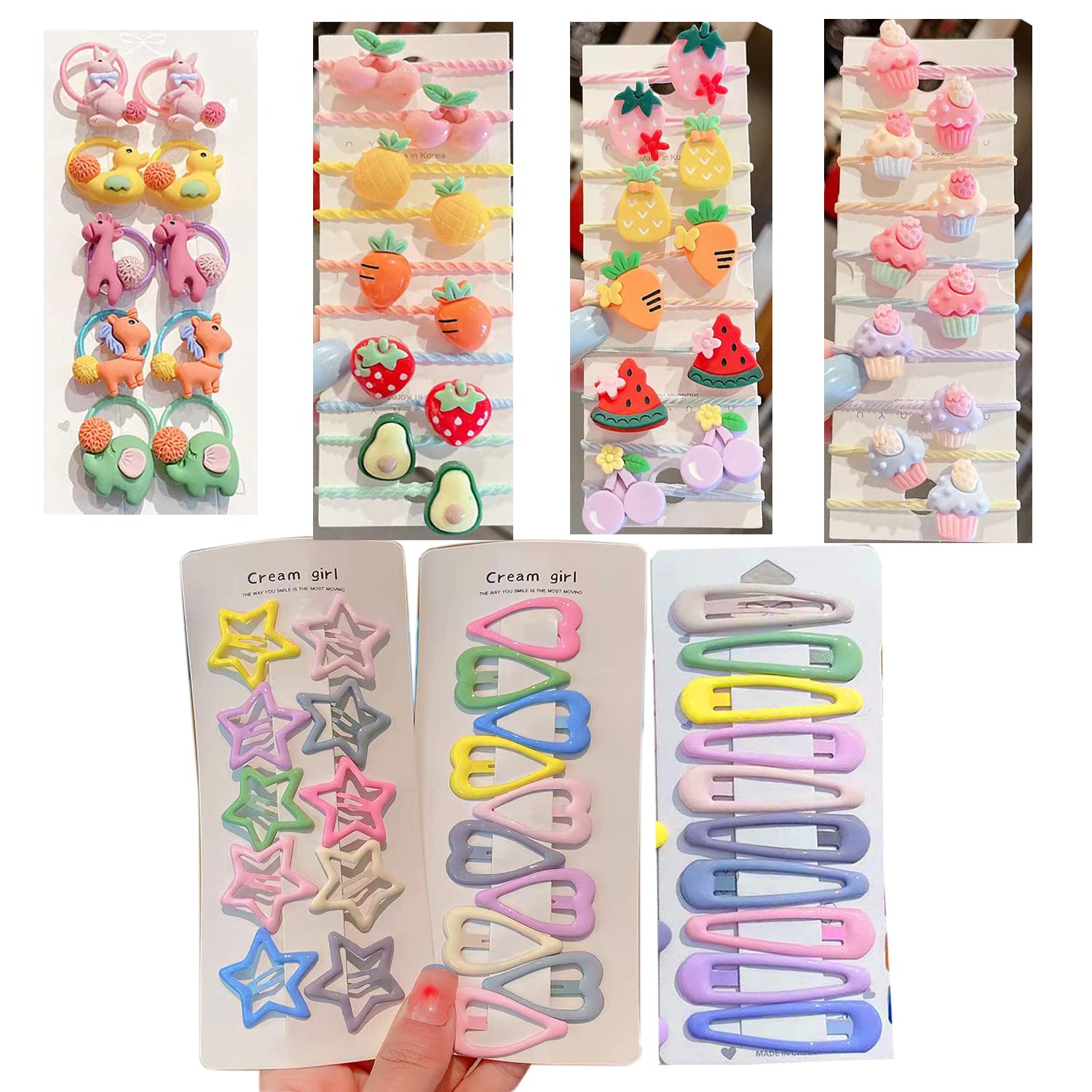 LNYSOTX 70 Pieces Hair Bands Headbands Clips Set for Girls  display picture 1