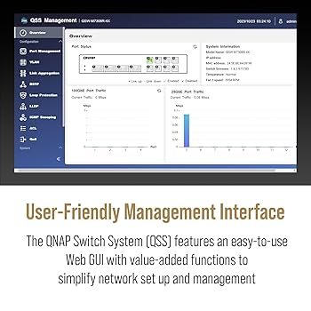 nabiページ Amazon.com: QNAP 12-Port 100GbE Half-Width Rackmount Layer 2