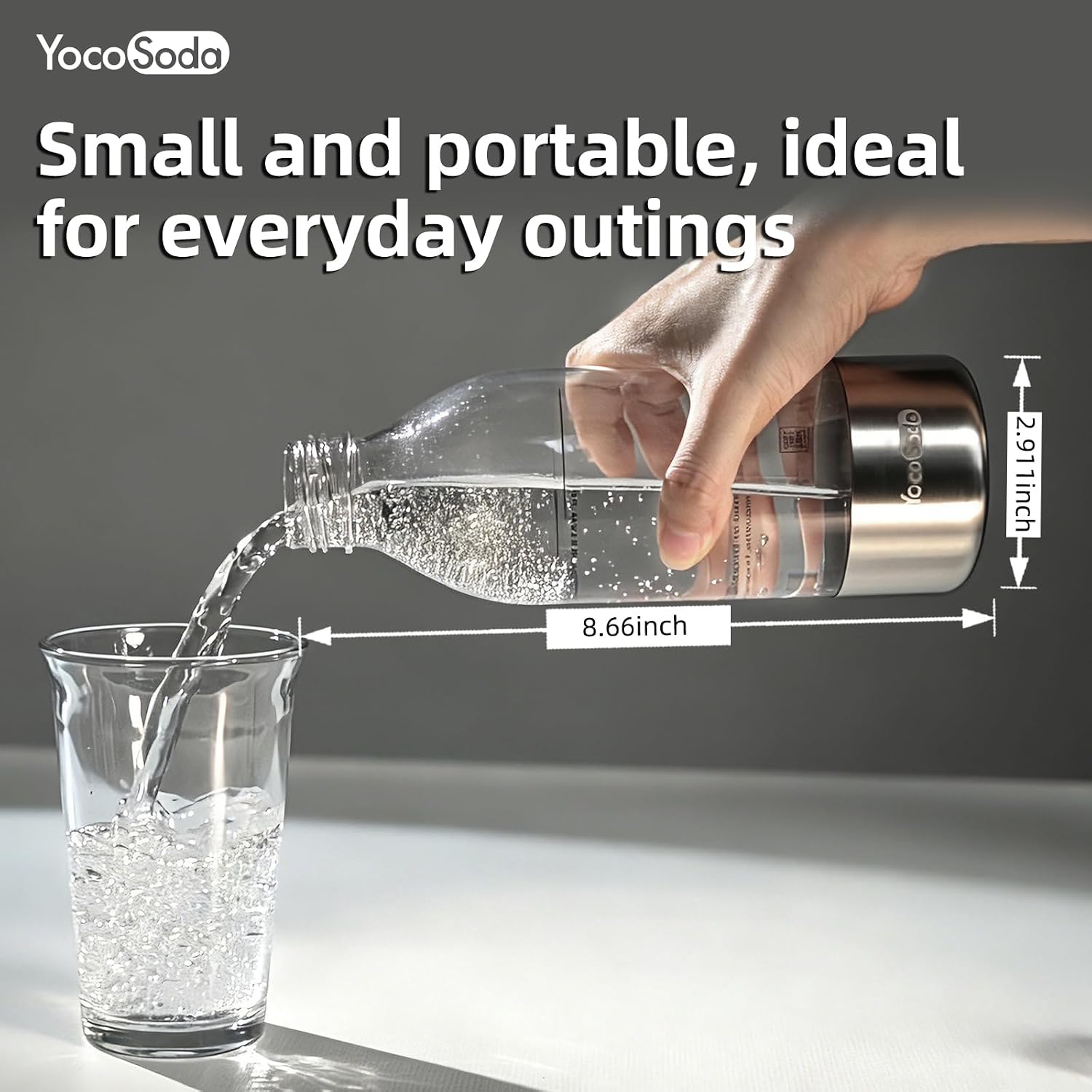 17oz Fits Screw-In Soda Makers Sparkling Water Carbonator Bottle BPA-Free | Stainless Steel Bottom Ring – Universal Thread Compatible with Most Standard Soda Makers – Hand Wash Only