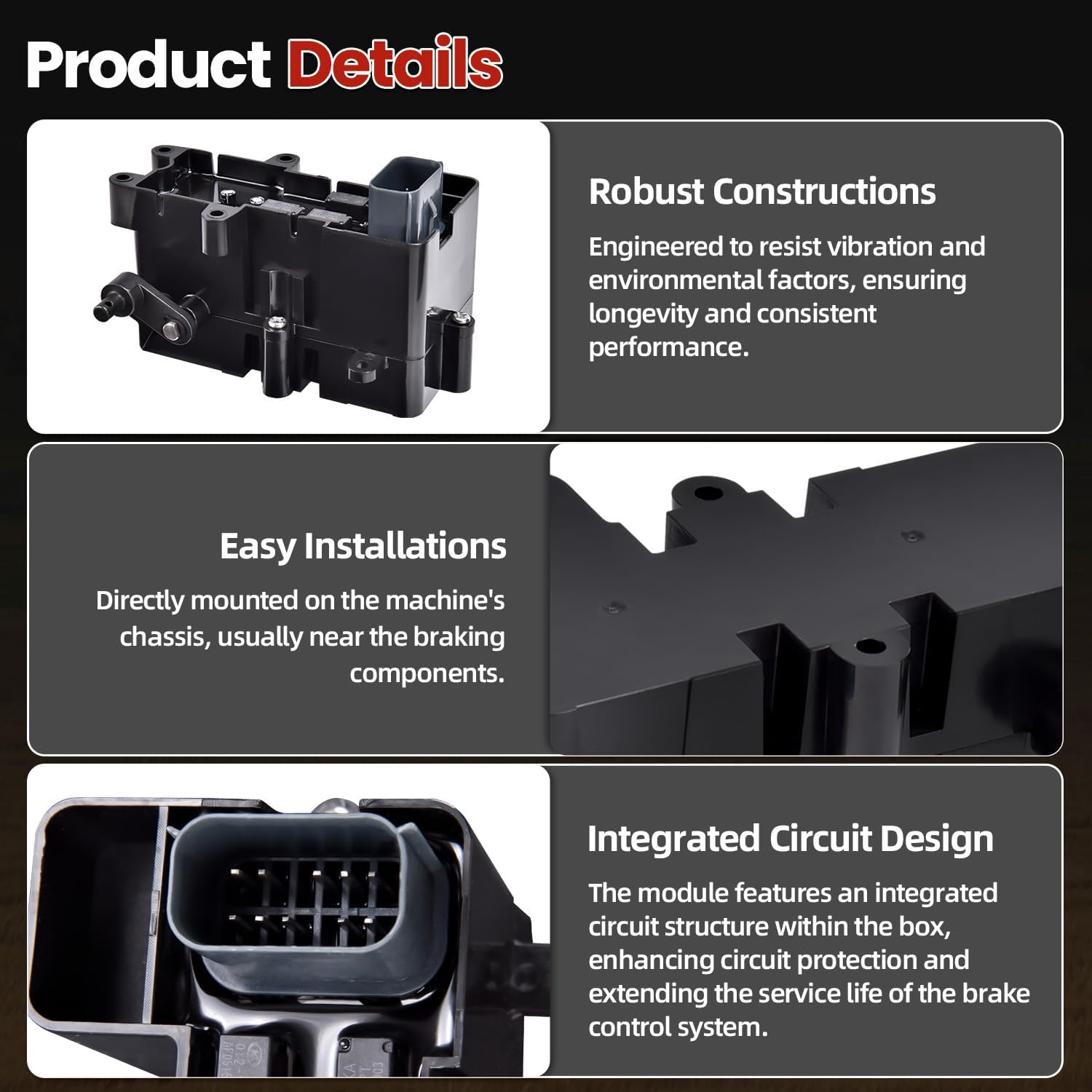 136-4213 Brake Box ASM Brake Control Module Compatible with Toro Timecutter and Exmark Replace 130-6892, 132-0935
