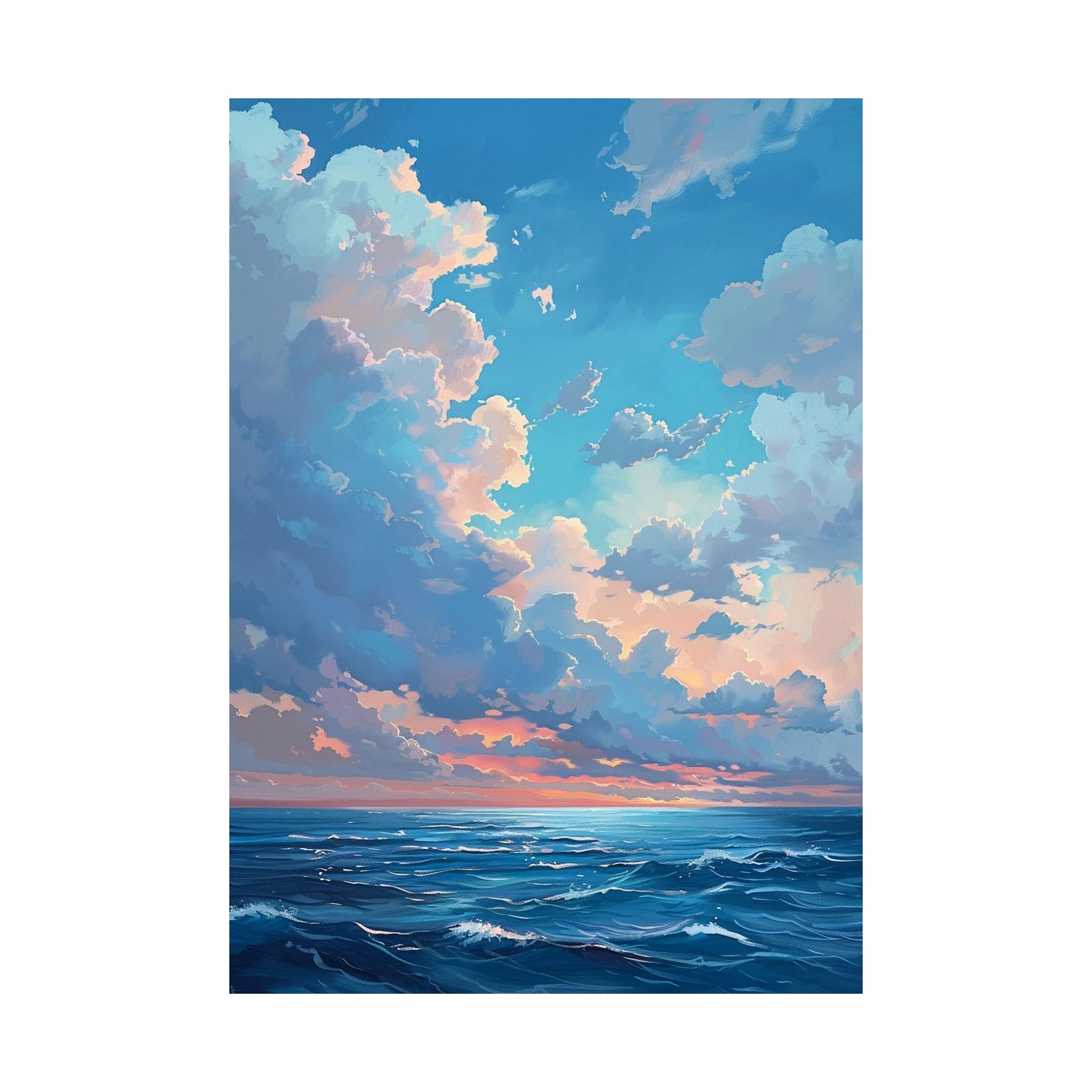 Tableau decoration murale salon impression paysage 70x100cm