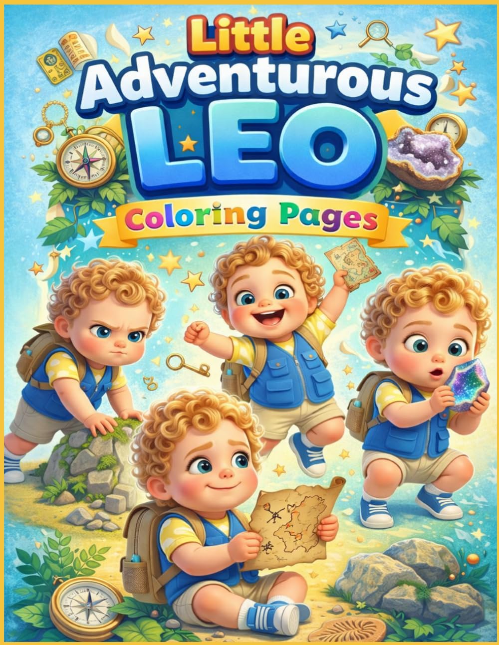 "Little Adventurous Leo" Coloring Pages