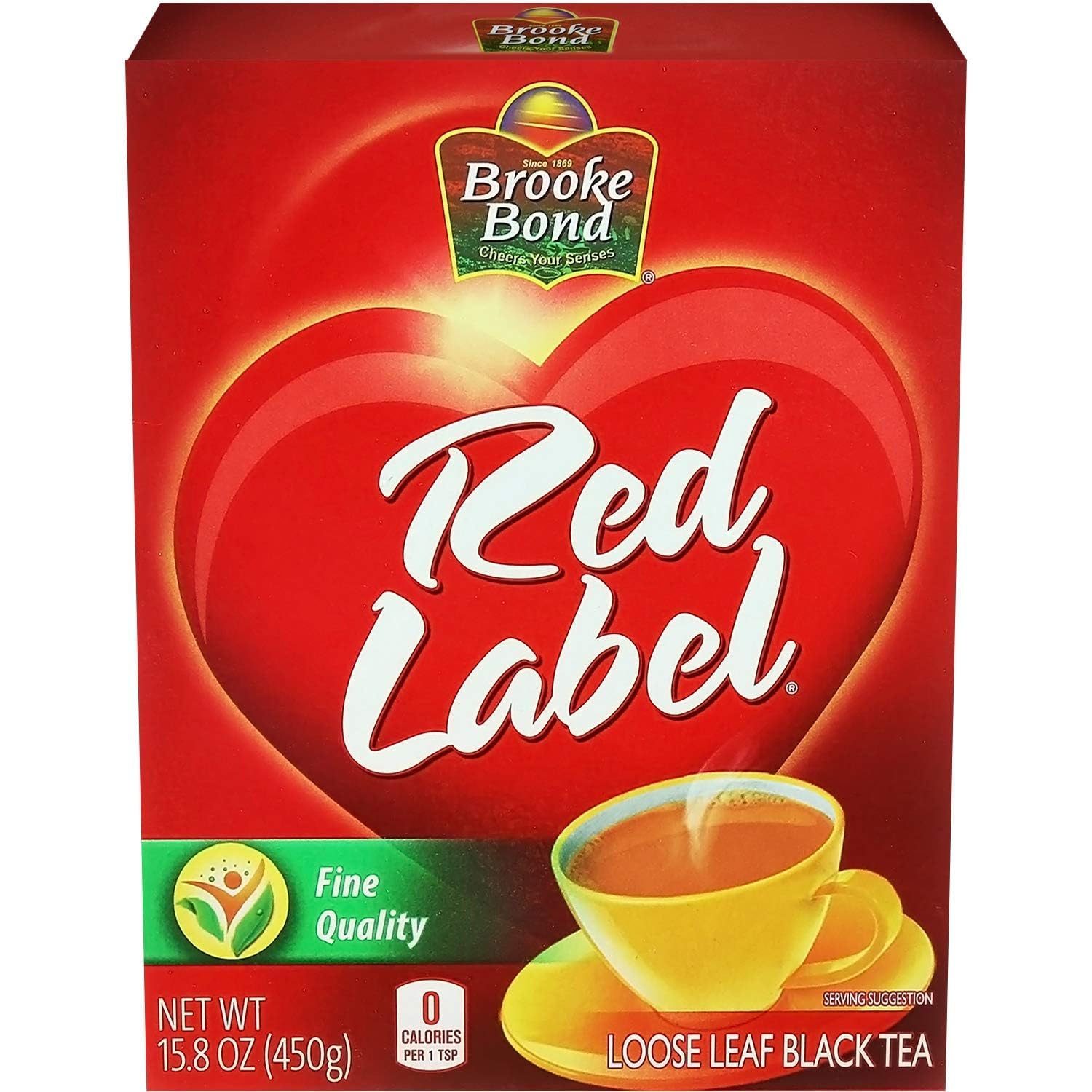 Red Label Tea | Loose Leaf Tea | Black Tea | Compatible for Chai & Milk | Premium Blend | Refreshing Taste | 450 Grams (Pack of 3)