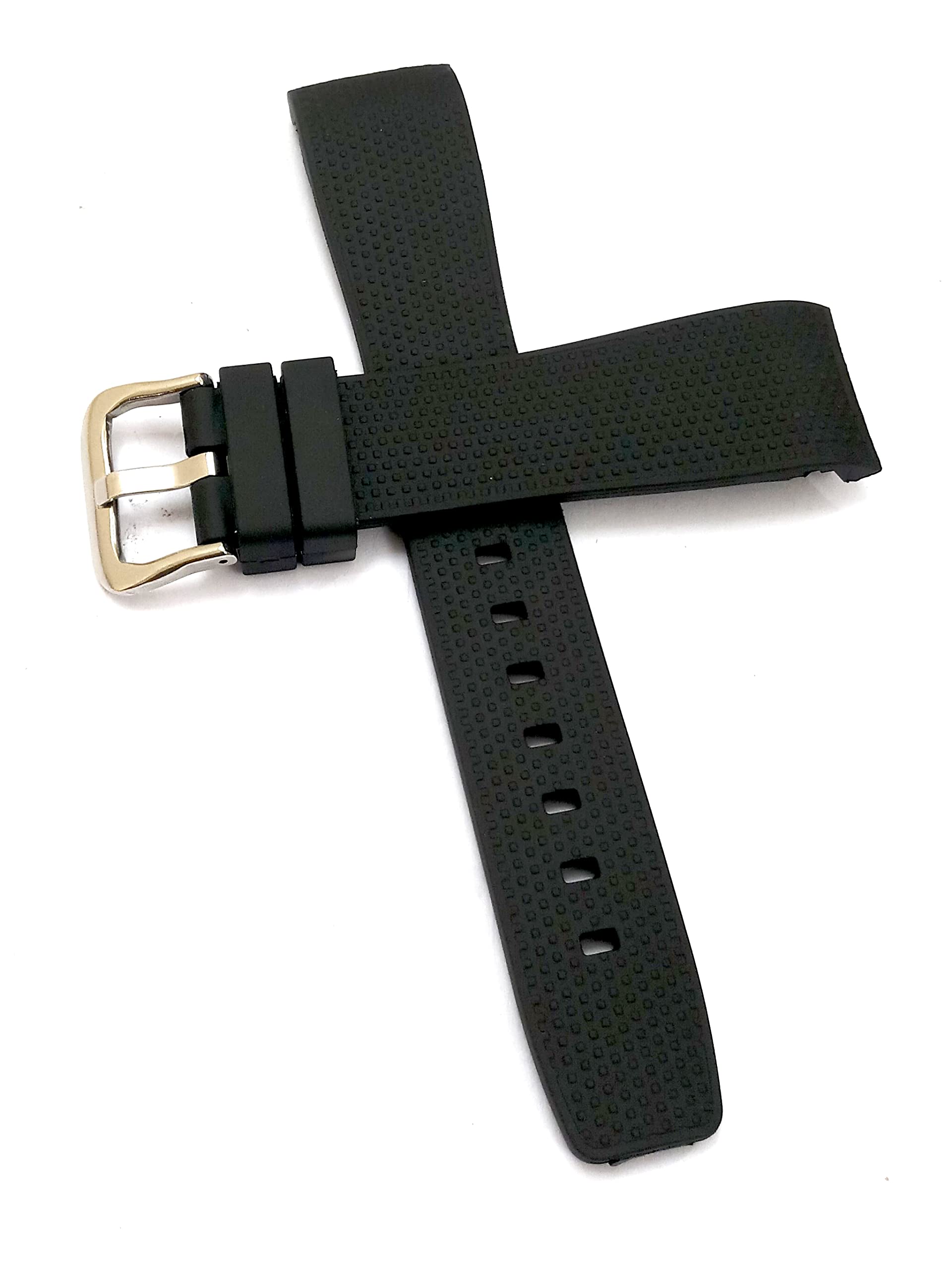Ewatchaccessories 20mm Silicone Rubbber Black Curved End Watch Band Strap for Men and Women | Comfortable and Durable Material | Silver Buckle-C1 (B0B8GSX9R5) Amazon Price History, Amazon Price Tracker