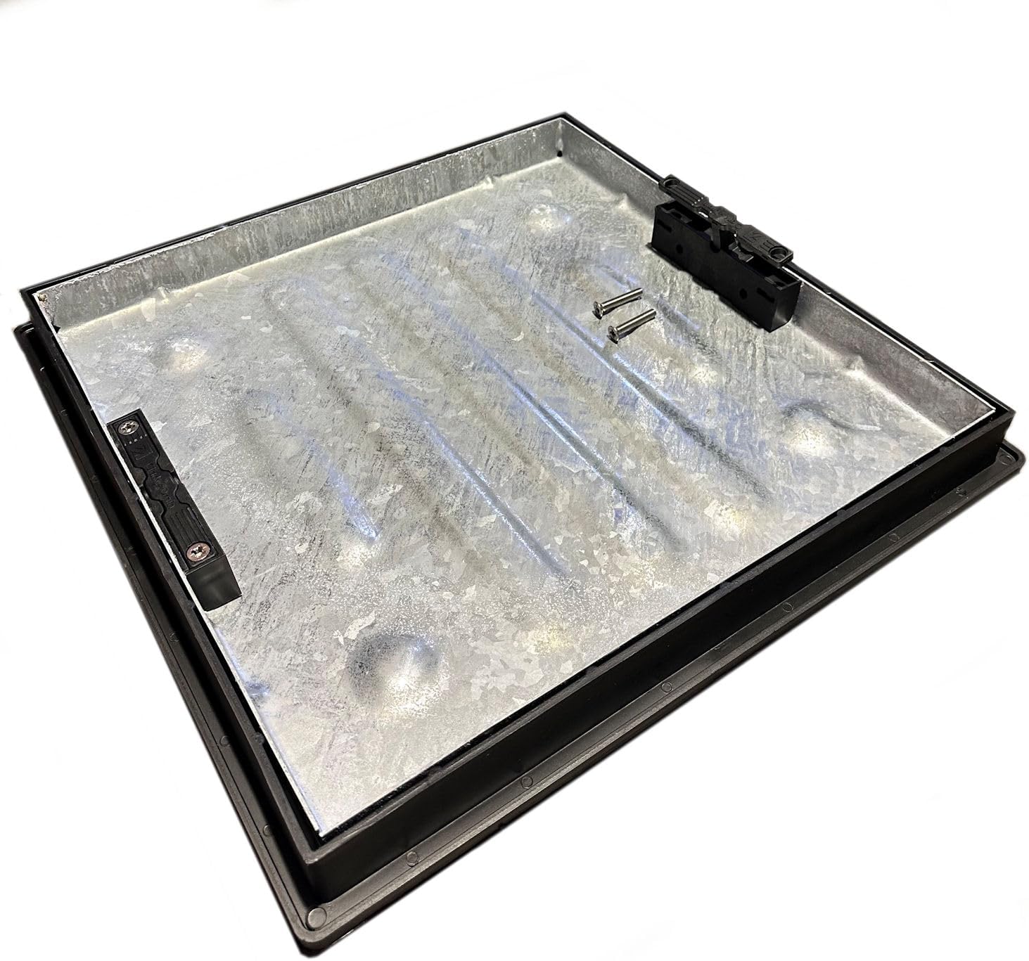 Clark Drain CD 450SR/46SL 450mm X 450mm X 46mm Deep Recessed Square to Round Manhole Cover (Overall Size Including Frame is 580mm x 580mm x 54mm) DELIVERIES TO MAINLAND UK ONLY