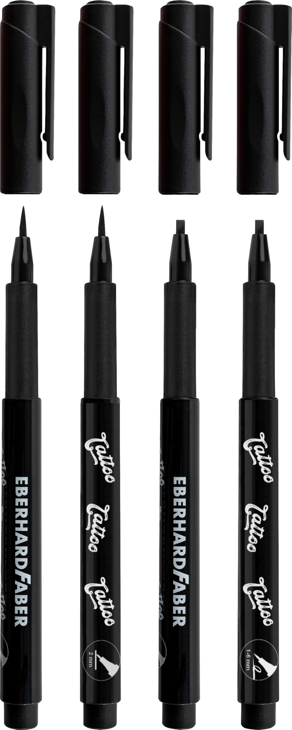 EBERHARD FABER - zestaw pisaków do tatuażu Skinlettering, 4 sztuki | Kredki do tatuażu w praktycznym plastikowym etui