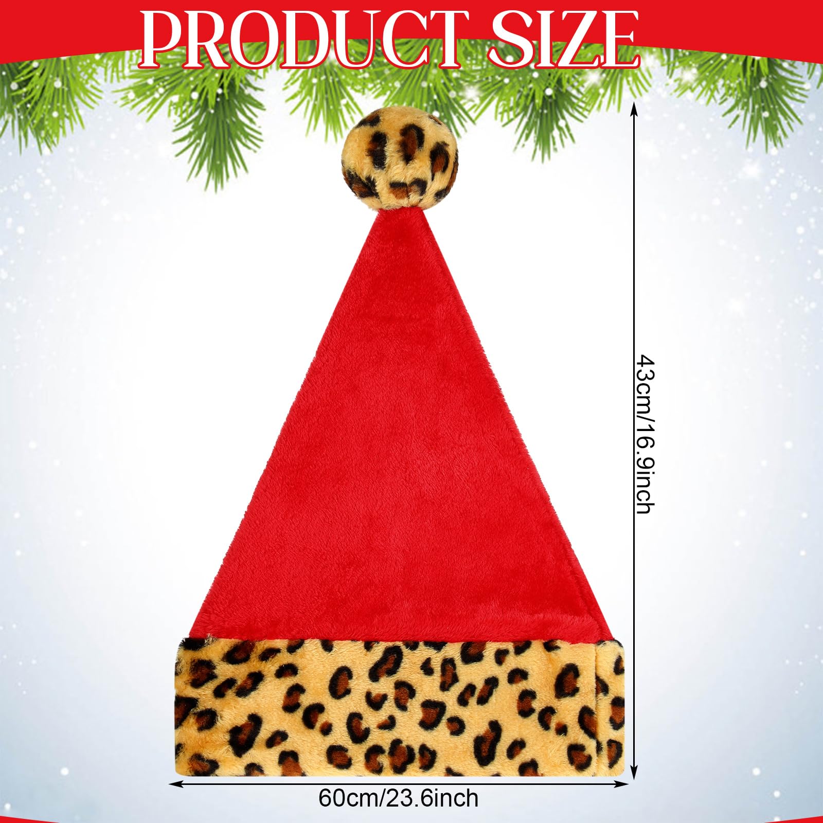 Liitrsh Lot de 12 bonnets de Père Noël en peluche avec doublure et peluche
