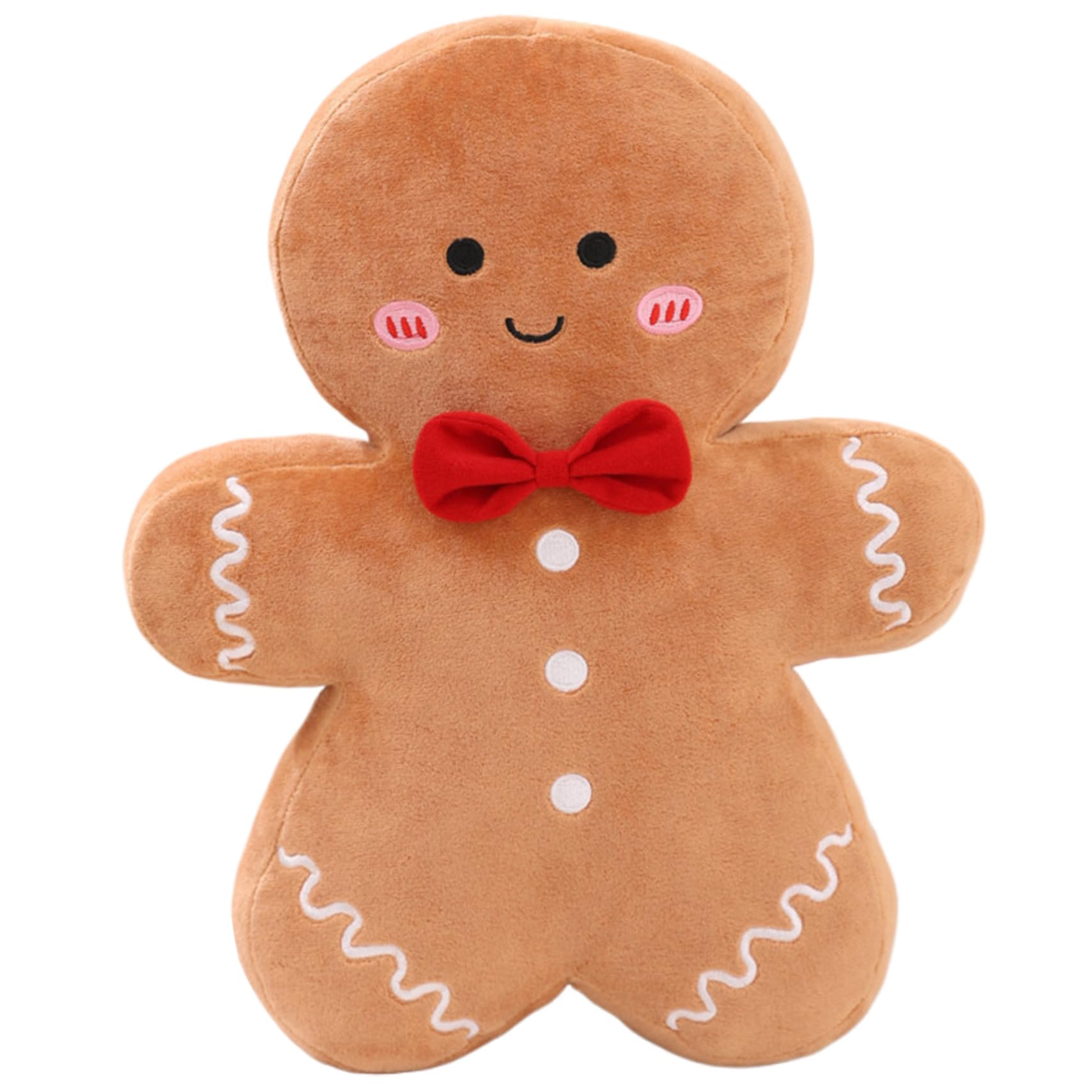 Christmas Gingerbread Man Pillow Plush Shape St￭ Gingerman Throw Pillows For Sofa Cushion Christmas Party Pillow,15.7