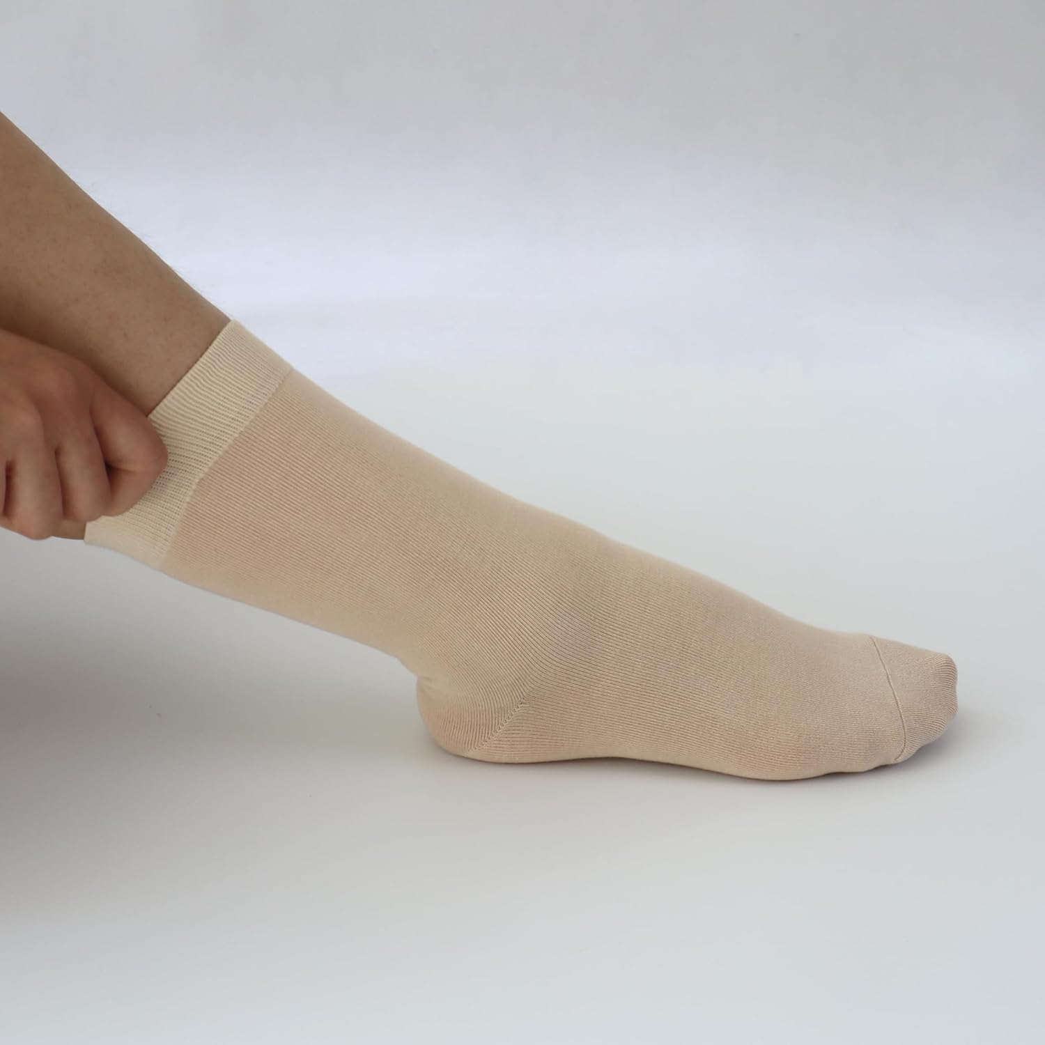 Women's Soft Thin Viscose Bamboo Crew Socks, Fit Stretchy Casual, Business, Dress Calf Sock 5 Pairs - Image 2