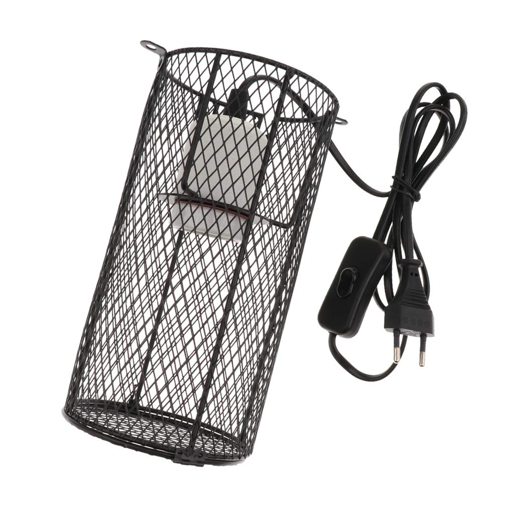Baoblaze Lampenschutzkorb für E27 Terrarium-Lampen bis 500W