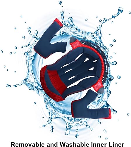 Miniatura 4 de BEON Casco de motocicleta de cara completa para adultos, para motocross, ATV, Dirtbike BMX MX, casco de motocicleta de cara completa, certificado