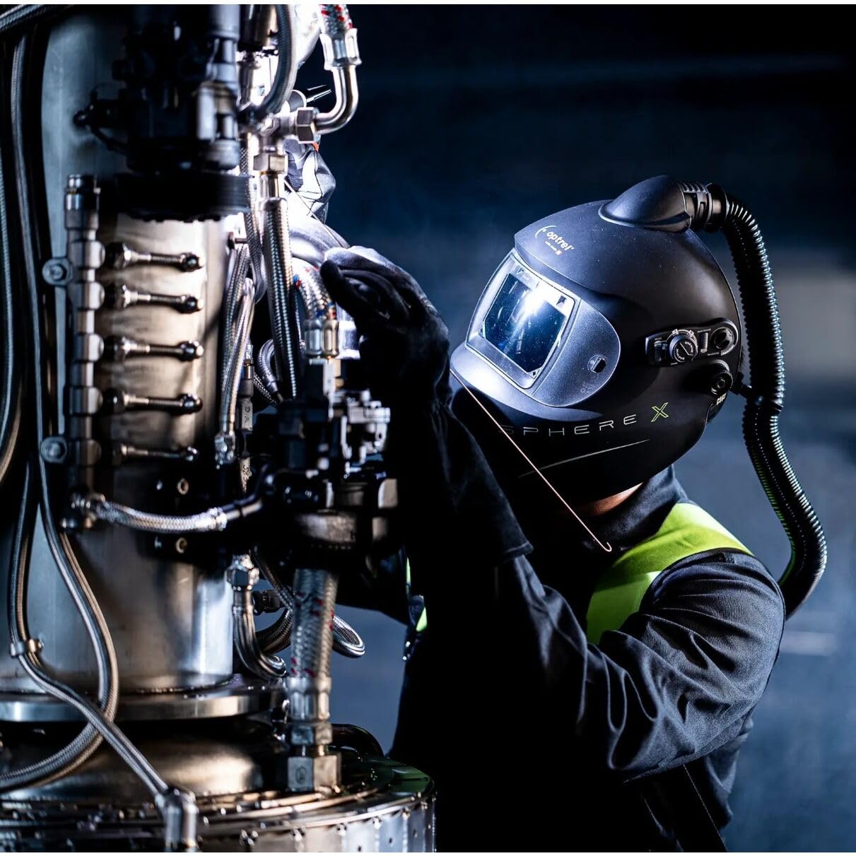 Optrel sphereX 2.5 Schweißhelm – Automatischer Helm mit ShadeTronic Sicherheit beim Schweißen