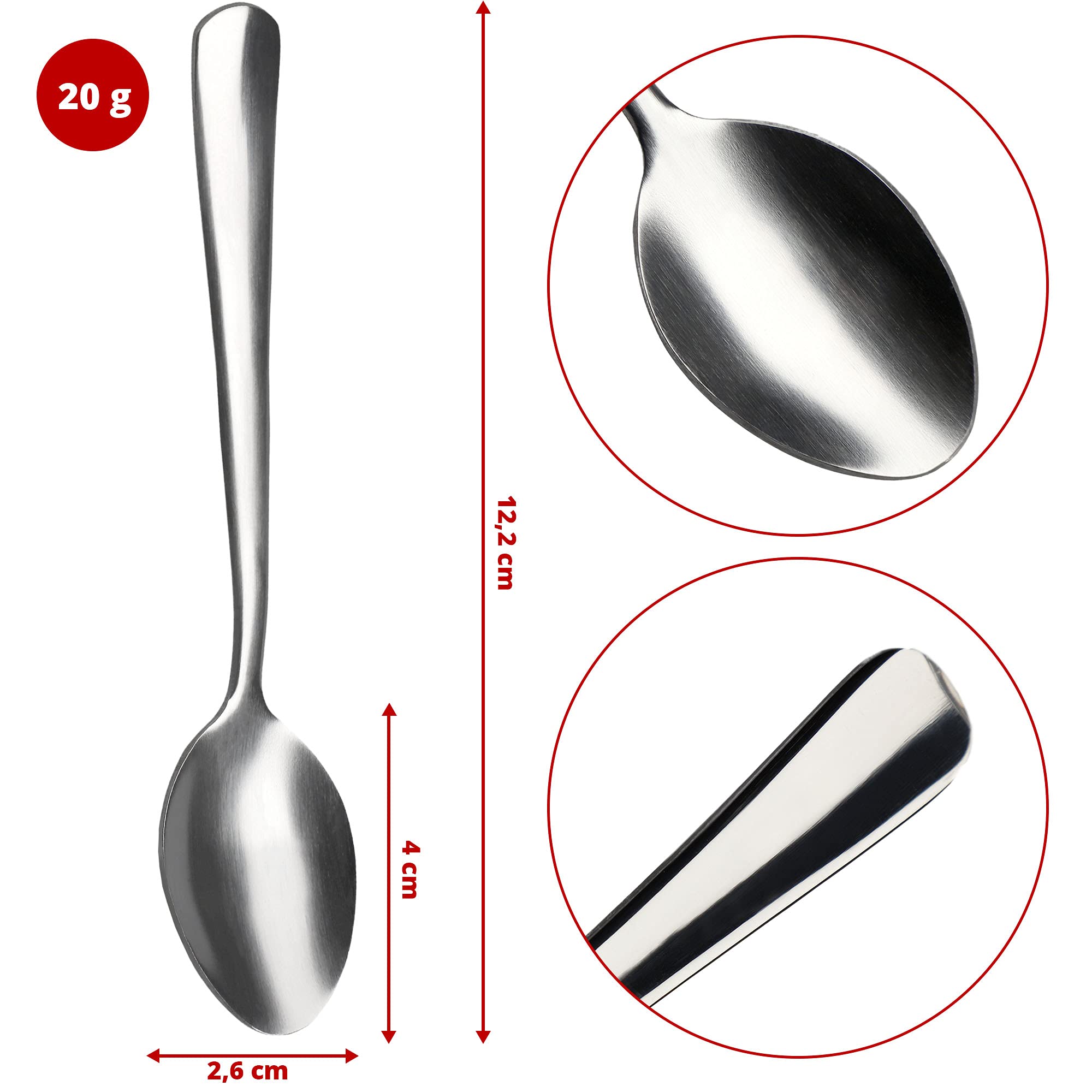Cucchiaio Da Zucchero KADAX In Acciaio Inox - Design A Conchiglia Vintage, 14cm, Per Zuccheriera E Caffè - Foto 3