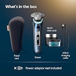 Philips Shaver i9000 Prestige, Wet & Dry Electric Shaver, Mystic Aqua, With Skin IQ Technology, Triple Lift & Cut System, 360 Rotating Dual SteelPrecision Blades, Quick Clean Pod, Model XP9201/20
