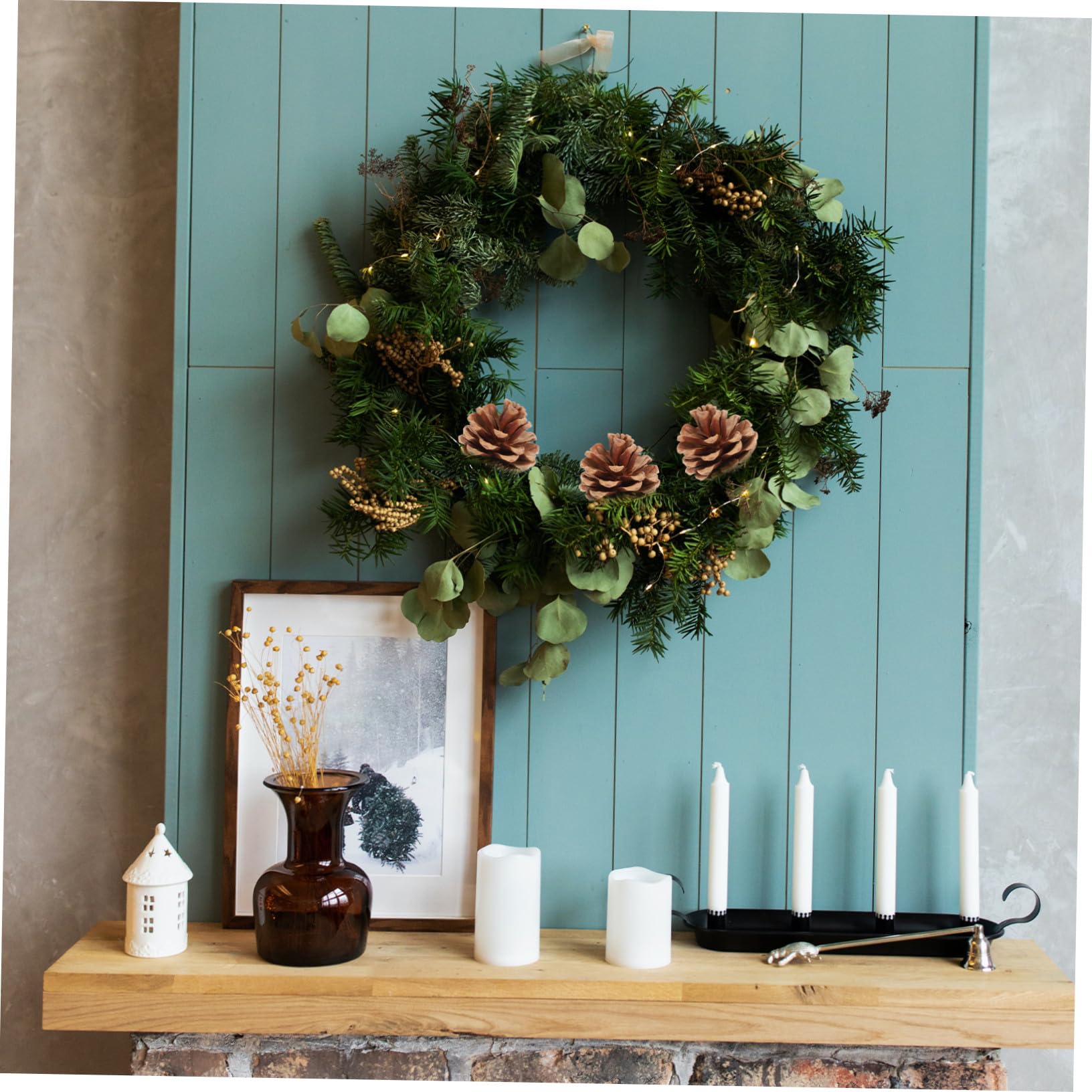 48pezzi Ornamenti Natalizi Pigne Naturali Per Uso Artigianale e Decorazioni Festive Marrone