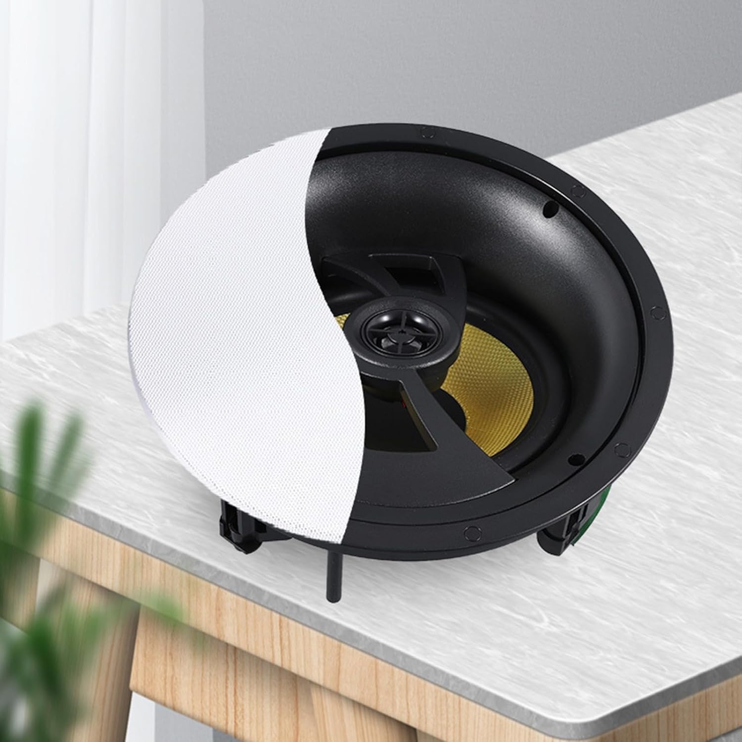 Universal Diaphragm Speakers Car Speaker Universal Quick Replacement Component Speaker Vehicle Door/Side Panel Mount Suitable for Home