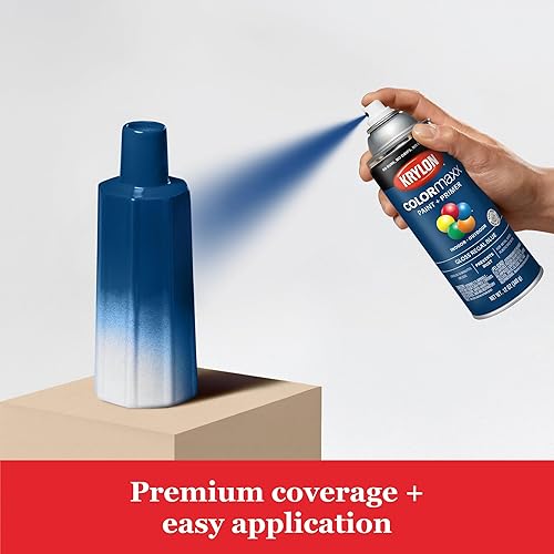 Vista 258 de Krylon - Pintura y primer en aerosol COLORmaxx K05511007, 12 onzas, rojo cereza brillante Cherry Red