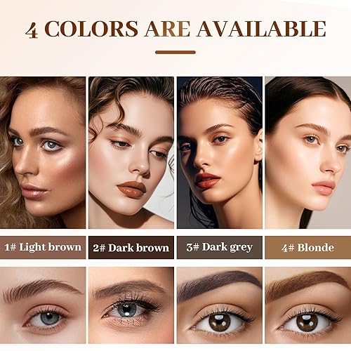 Miniatura 5 de Longwear Gel tintado para cejas impermeable, 2026 nuevo gel 3D para cejas a prueba de manchas crema de cejas kit de maquillaje con cepillo y