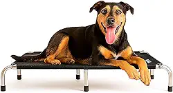 Cama Suspensa Cachorro Arejada Resistente Tamanho Grande Preto Pet Best Soluções