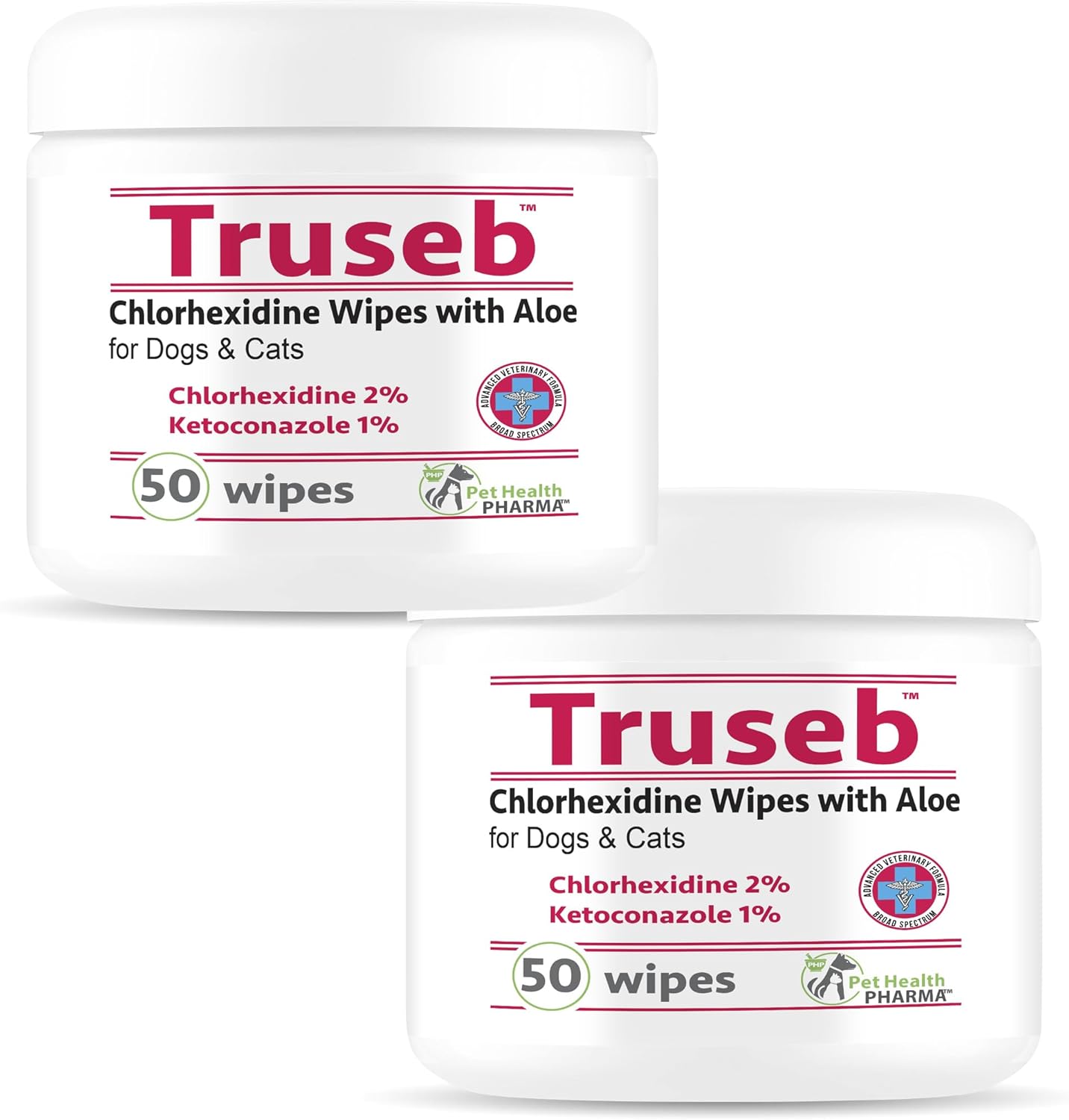 Pet Wipes with Chlorhexidianes Wipes for Dogs & Cats - Chlorhexidianes Wipes for Dogs, Cats and Horses (Made in U.S.A) 100ct (Ketoconazole & Chlorhexidine Wipes, 100 Count)